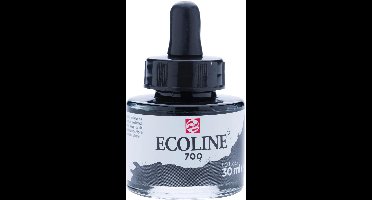 Talens Ecoline waterverf flacon van 30 ml, zwart 3 stuks