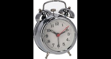 Gerimport Wekker - retro klassieke - metaal met bellen - 12 cm - Ouderwetse wekkers