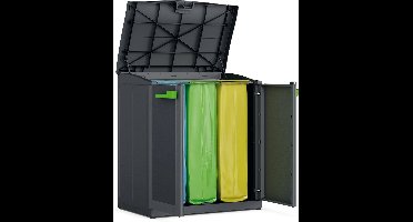 Keter Kunststof Kast Moby Recycling System - 55x90x100cm - Antraciet