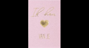 Depesche - Wenskaart "Gewoon Mooi", klein met de tekst "Ik hou van je" - mot. 003