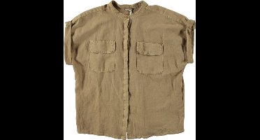 Mustang Elena dames blouse korte mouw - maat 38 - met hennep