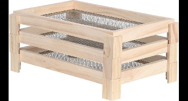 Esschert Design houten Bloemen- en kruidendroogrek L 36,8 x D 23,5 x H 16
