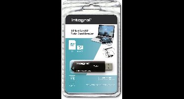 Integral LECTEUR DE CARTES EXTERNE USB 3.1 TWIN V3 (NOIR) - USB 3.0, 21 g