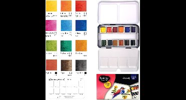Vaessen Creative Aquarelverf Basis 12 kleuren