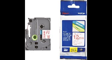 Brother TZe-232 Rood op wit