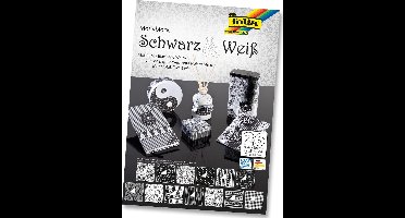 Folia Motiefpapier zwart/wit