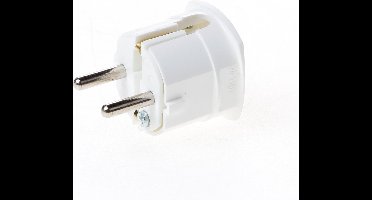 Bachmann CEE 7/4 geaarde platte haakse stroomstekker / wit