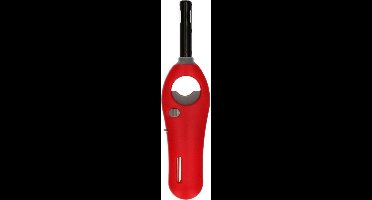 Gasaansteker - rood - 18,5 cm - aansteker met kinderslot