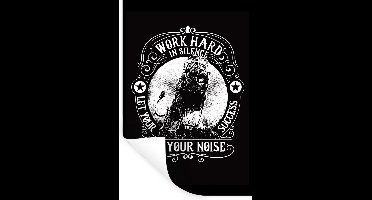 Muurstickers - Sticker Folie - Leeuw - Retro - Succes - Quote - 20x30 cm - Plakfolie - Muurstickers Kinderkamer - Zelfklevend Behang - Zelfklevend behangpapier - Stickerfolie