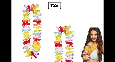 Themaparty 72x Hawai krans tropical multi - hawai krans hawaii slinger tropical thema feest festival