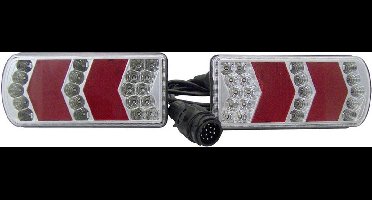 Berger & Schröter - Aanhangerverlichtingsset 13-polig Knipperlicht, Remlicht, Kentekenverlichting, Mistachterlicht, Reflector, Achteruitrijlicht, Achterlicht