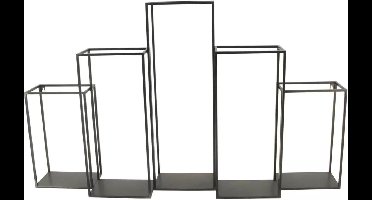 Wandkast Pyramid - zwart