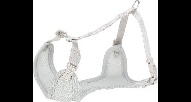 Trixie Hondentuig - Junior - Puppy Softtuig - Met Riem - Lichtgrijs - 36-50X1 CM / 2 MTR