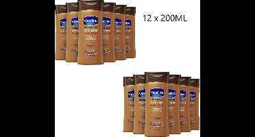 12x Vaseline Cocoa Radiant Bodylotion - 12 x 200 ml