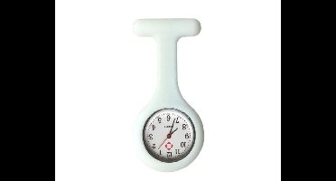Jouw medische shop - nurse watch - verpleegsterhorloge - zusterhorloge - horloge - siliconen - white - wit - montre d'infirmière blanc - white nurse watch - white watch - hospital - doctor - dentist - infirmière