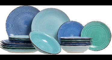Studio Tavola Serviesset Ocean Blue - 18-delig / 6 personen