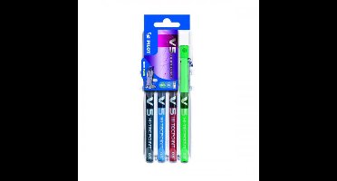 Pilot - Blister V5 Hi tecpoint - 4 stuks