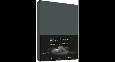 Hoeslaken Katoen Satijn - 100x200 +30 cm - Antraciet