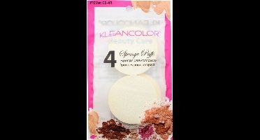 Kleancolor - Spons - 4 Make Up Sponsjes - Fijn in gebruik - Ronde vorm - Blenderen Egaliseren van je gezicht