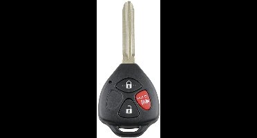 TLVX Sterke Autosleutel Behuizing Geschikt voor Toyota Yaris / RAV4 / Corolla / Camry / Ter vervanging van Originele Sleutel behuizing / Afstandsbediening Auto / 3 knops / Hold Claxon knop / 3 knoppen / 1 stuks