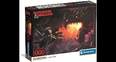 Clementoni - Puzzel - 1000 Stukjes - Dungeons & Dragons Compact Box 2025 - Puzzel Voor Volwassenen