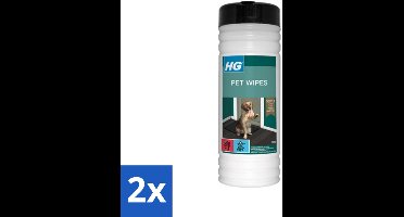 HG - Pet Wipes - Doekjes Voor Huisdieren - 50 Doekjes - Voordeelverpakking - 2 stuks