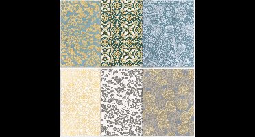 12 vellen Nepalees papier goud folie - Artemio