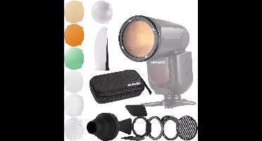 NEEWER - CRM2 - Magnetic Accessories Kit - Round Head - Compatible with Godox V1 Speedlites
