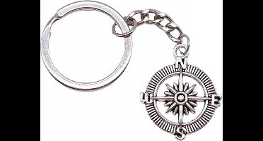 New Age Devi - Kompas Sleutelhanger - Voor een Stijlvolle en Handige Accessoire op Reis