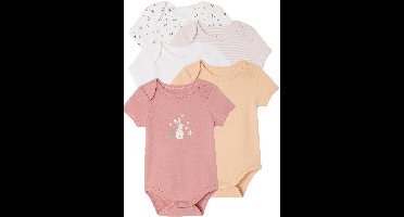 Vertbaudet Set van 5 babyrompers met korte mouwen