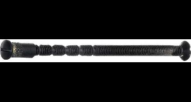 Patentbout met huls (2st) M4 65mm mat zwart