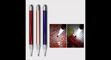 Diamond painting pen met licht - Rose goud - Diamond painting by Wietske