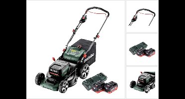 Metabo RM 36-18 LTX BL 46 accu grasmaaier 36 V ( 2x 18 V ) 46 cm borstelloos + 2x accu 5,5 Ah + dubbele lader