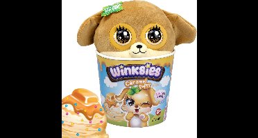 Winksies Caramel Puppy - Interactieve knuffel in een ijsbeker