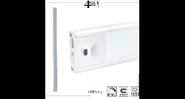 80cm Led strip met ingebouwde accu – PIR bewegingssensor – Wave sensor – regelbare kleurtemperatuur en magneetfunctie
