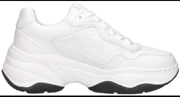 Guess Hapyy Sneakers Dames - Leren Sneaker - Wit - Maat 41