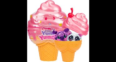 Cookeez Makery Yum Yumz 2-pack - 2 pluchen knuffeltjes in een ijshoorntje