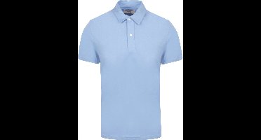 King Essentials The James Poloshirt Mid Blauw - Maat XL - Heren - Polo shirt Heren met Korte mouw