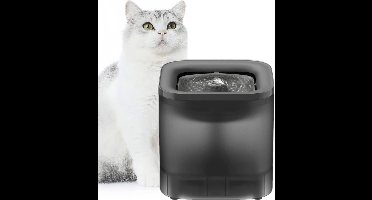 DailySupplies® Drinkfontein Kat - Kattenfontein - Drinkbak Hond - Waterdispenser - Grijs