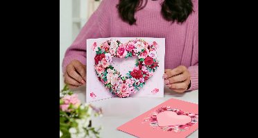 MikaMax Hartvormige Audio Kaart – Opneembare Wenskaart met Geluidsopname – Inclusief Envelop – Voor Valentijn, Moederdag & Vaderdag