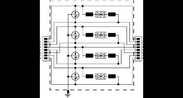 DEHN RJ45 overspanningsbeveiliging - Industrial Ethernet - Cat 6 - 929100