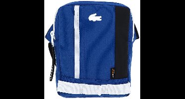 LACOSTE Schoudertas Urban Break Vertical Camera Bag Marina Noir Farine Blauw