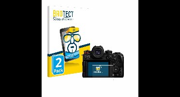 BROTECT - Screenprotector voor Panasonic Lumix S1R II - Folie Beschermfolie transparant 2 Stuks