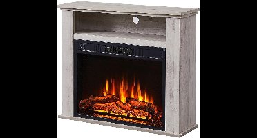 ApexArte® Sfeefhaard Elektrisch - Grijs Eik