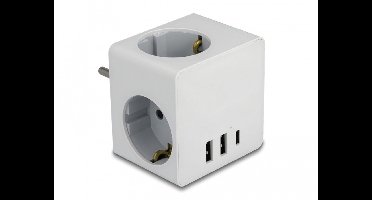 Delock 11496 Stekkerdooskubus Wit 1 stuk(s)