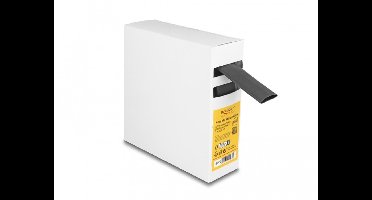 Delock Heat shrink tube Box, with inside adhesive, shrinkage ratio 4:1, 5 m x 20 mm black