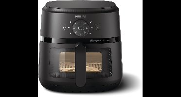 Philips 2000 Series Airfryer - NA230/00 - Kijkvenster - RapidAir - 6.2L - Tot 5 Personen - Zwart