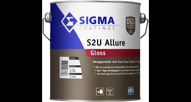 Sigma S2U Allure Gloss 2.5 liter Mengkleur RAL 9005