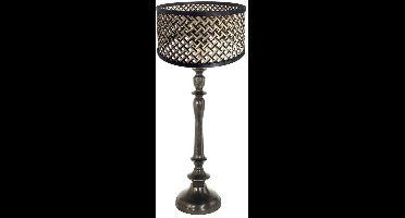 Anne Lighting tafellamp Bois - zwart - hout - 30 cm - E27 fitting - 3765ZW