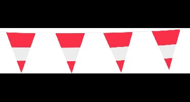 2x Vlaggenlijn Oostenrijk 10 Meter - Voetbal EK WK Landen Land Feest Versiering Decoratie